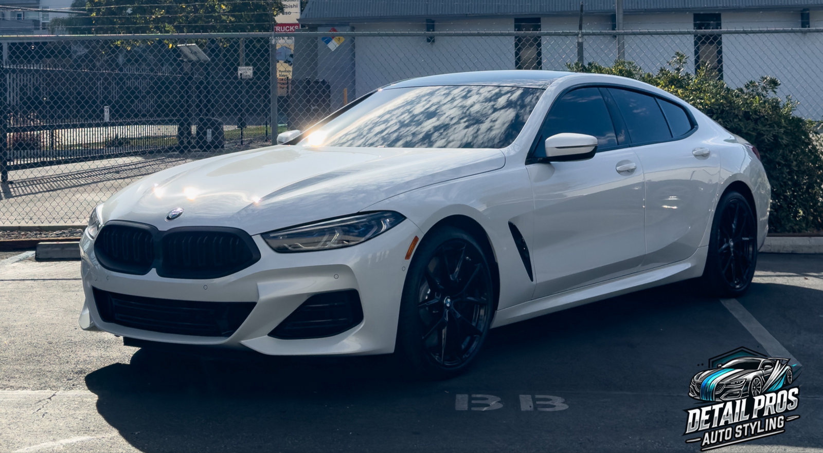 White BMW coupe at Detail Pros